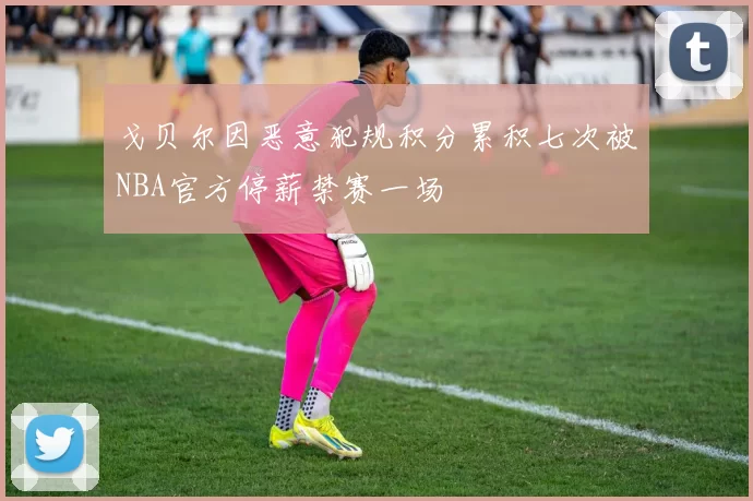 戈贝尔因恶意犯规积分累积七次被NBA官方停薪禁赛一场