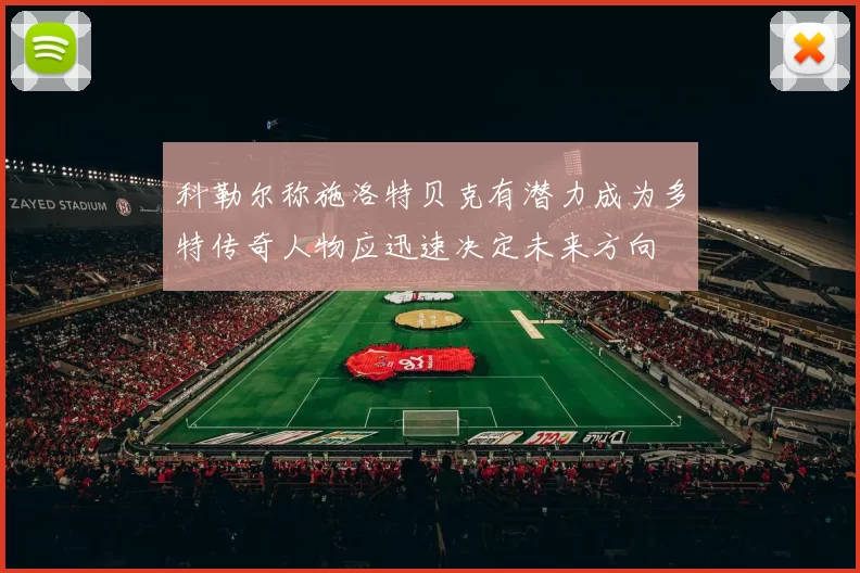 科勒尔称施洛特贝克有潜力成为多特传奇人物应迅速决定未来方向